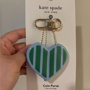 Striped Heart Coin Purse Bag Charm Keychain from kate spade new york x Target